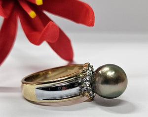 Authentic Tahitian Pearl Ring