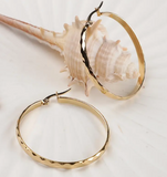 Bold Golden Hoop Earrings